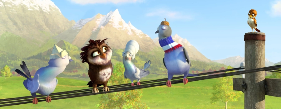 Трио в перьях